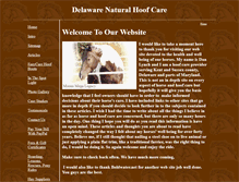 Tablet Screenshot of delawarenaturalhoofcare.com